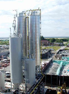 Reststoffsilo (Kalkhydrath) HOK-Silo Kraftwerksbau